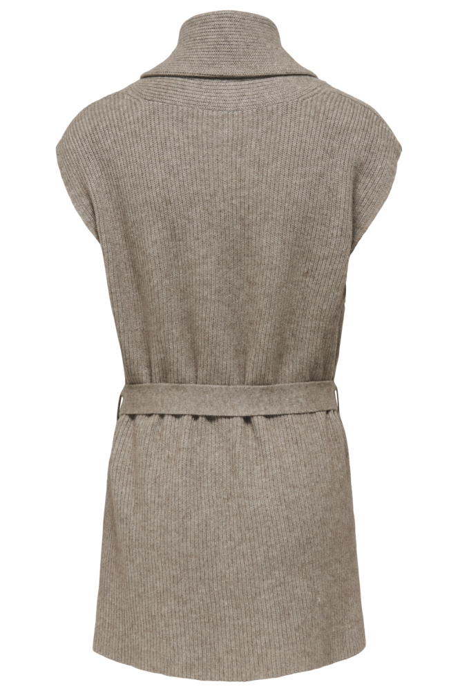 ONLKATIA SL RIB LONG VEST CC KNT 15350690 Fungi/Melange